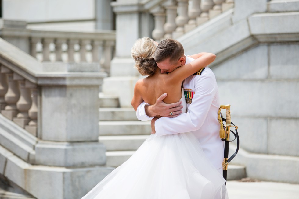 First look outside Mahan Hall US Naval Academy