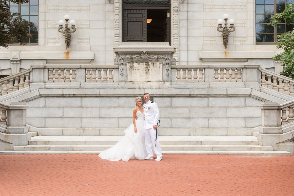 First look outside Mahan Hall US Naval Academy