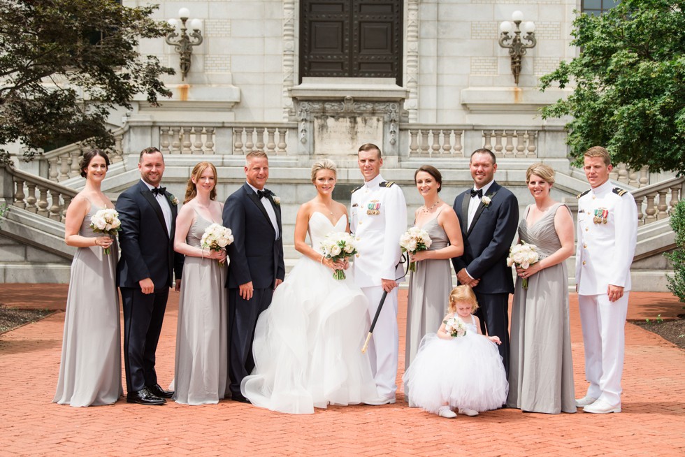 Wedding Party Mahan Hall US Naval Academy