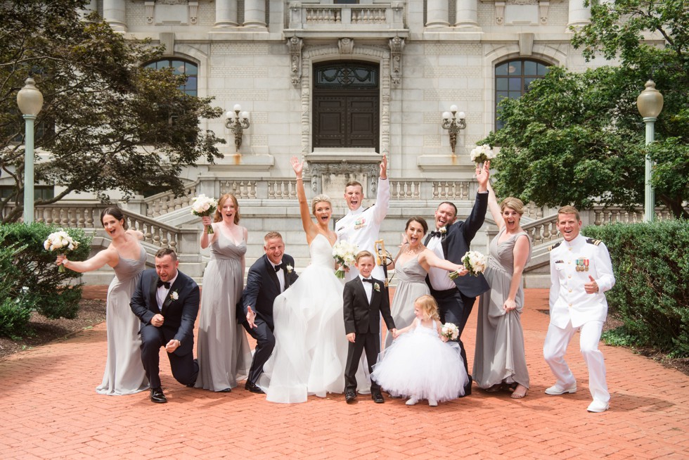 Wedding Party Mahan Hall US Naval Academy