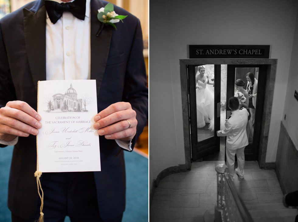 Cink Art United States Naval Academy chapel wedding ceremony