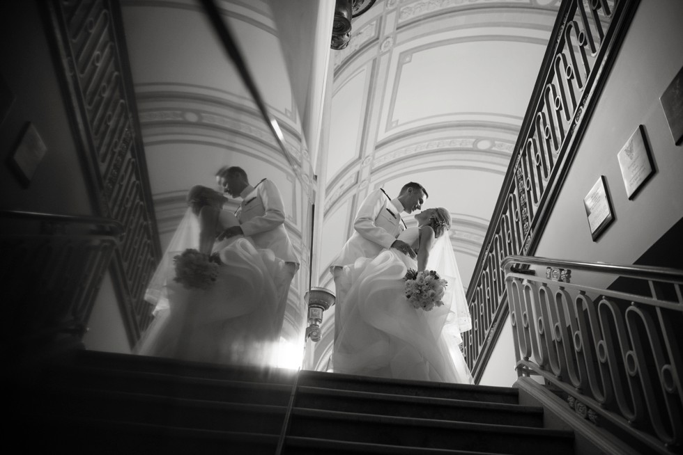 United States Naval Academy chapel wedding ceremony