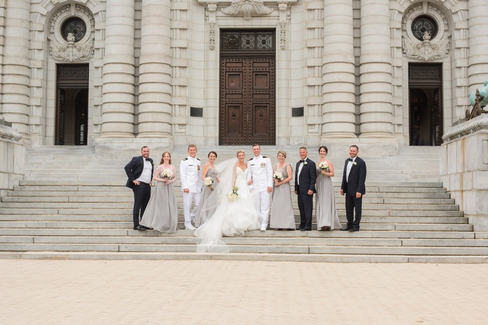 Bancroft Hall wedding party photos