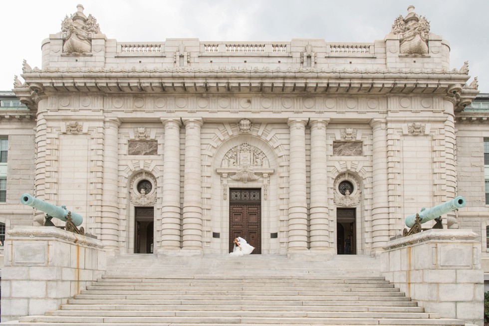 Bancroft Hall bride and groom photos