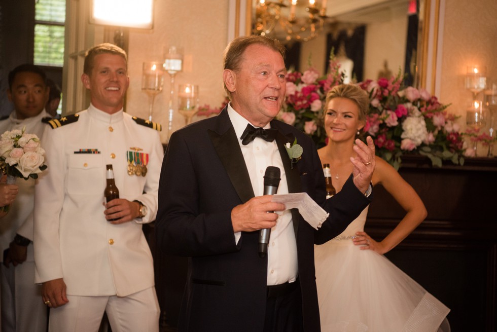 wedding toast USNA Officer's Club