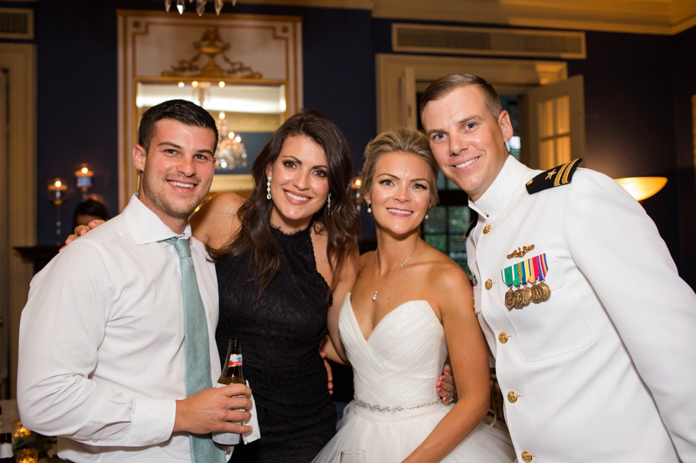 US Naval Academy Officer's Club wedding reception