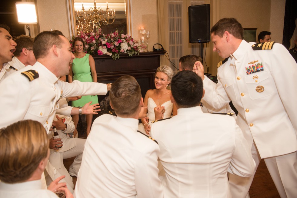 US Naval Academy Officer's Club wedding reception