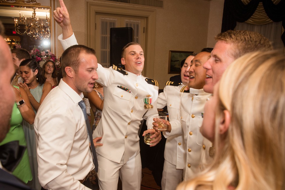 US Naval Academy Officer's Club wedding reception