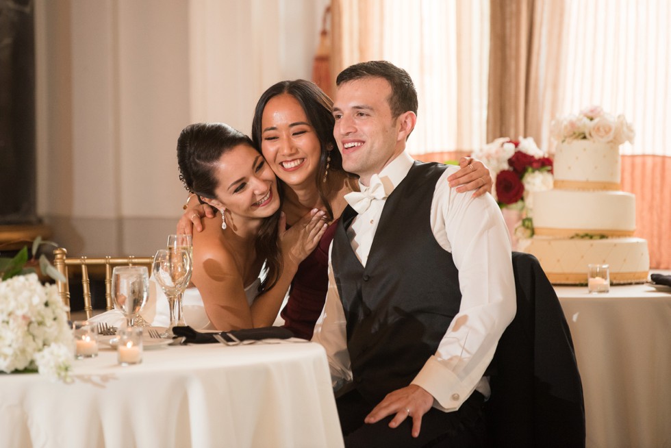 Belvedere Hotel Charles Ballroom wedding reception toasts