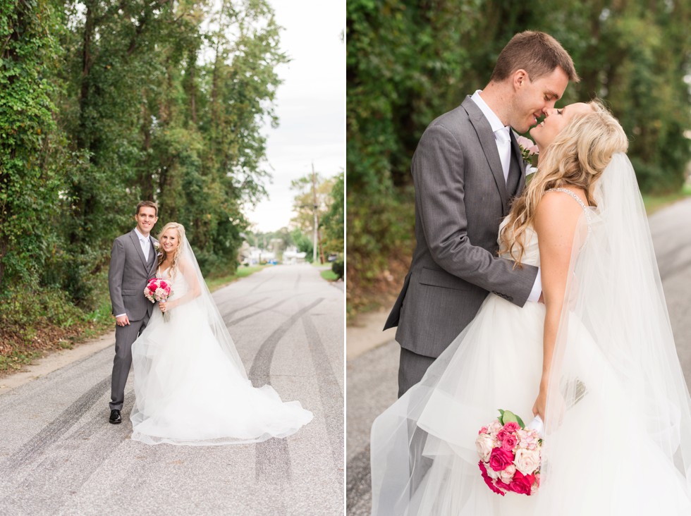 September Celebrations at the Bay waterfront bride and groom photos