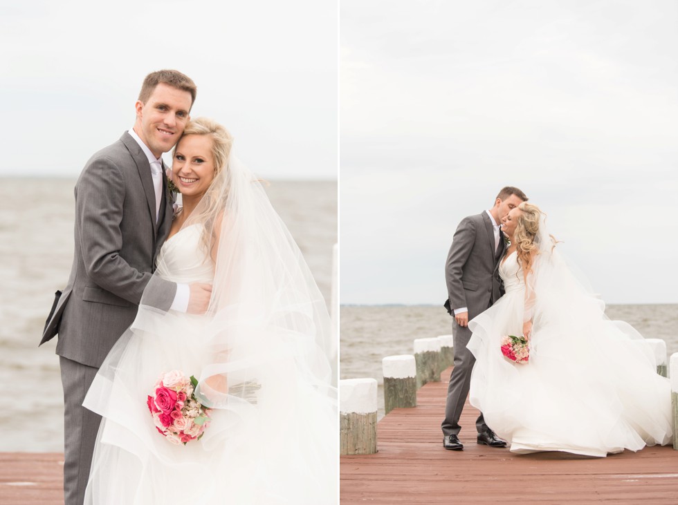 Baltimore Maryland waterfront wedding on a dock