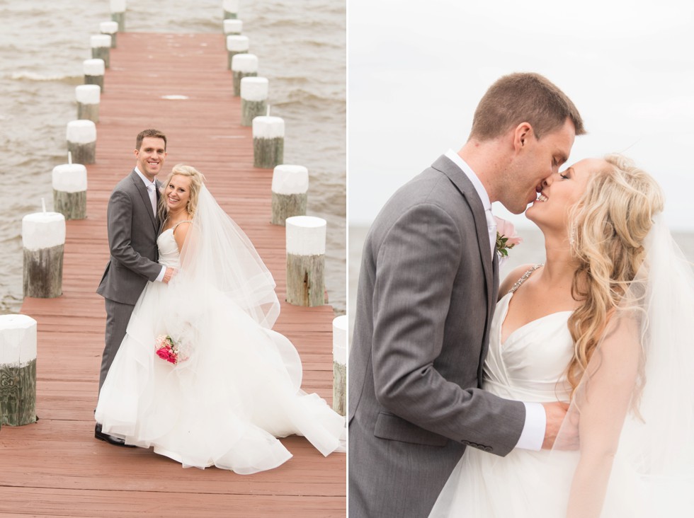 Baltimore Maryland waterfront wedding on a dock