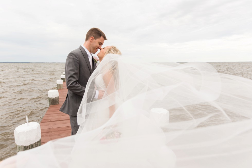 Baltimore Maryland waterfront wedding on a dock