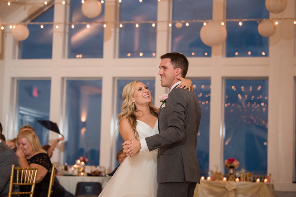 Celebrations at the Bay waterfront wedding reception first dance