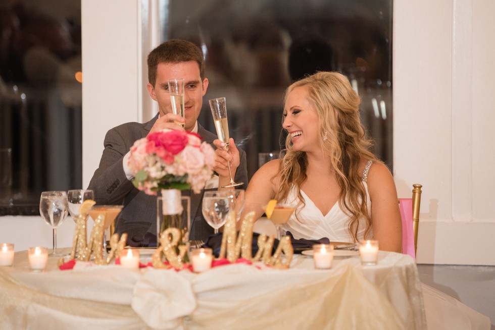 Celebrations at the Bay waterfront wedding reception matron of honor toast