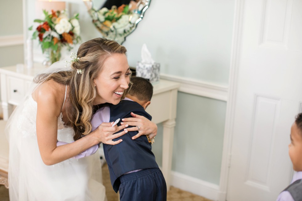 Belmont Manor brides getting ready