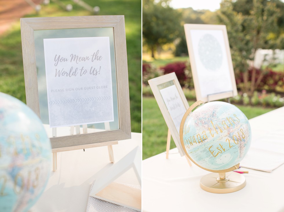 You mean the world to us wedding sign