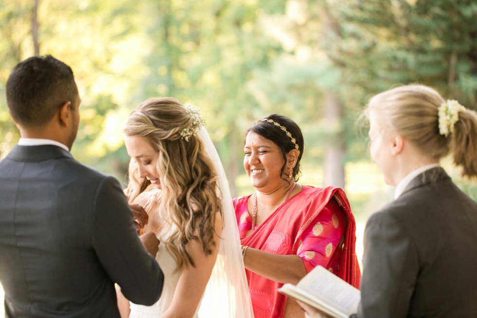 Multicultural wedding ceremony Belmont Manor