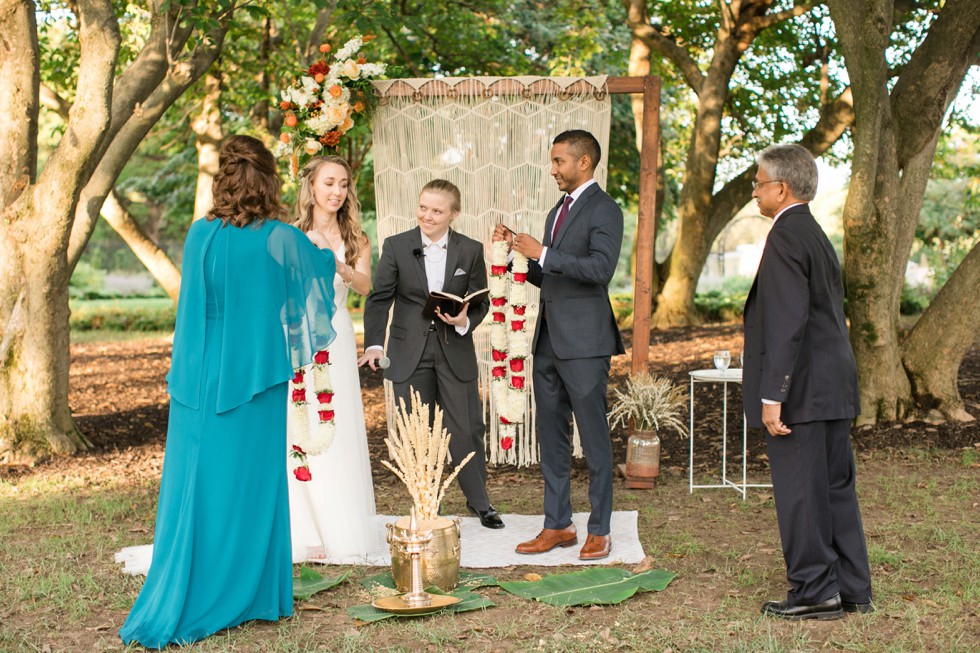 Multicultural wedding ceremony Belmont Manor