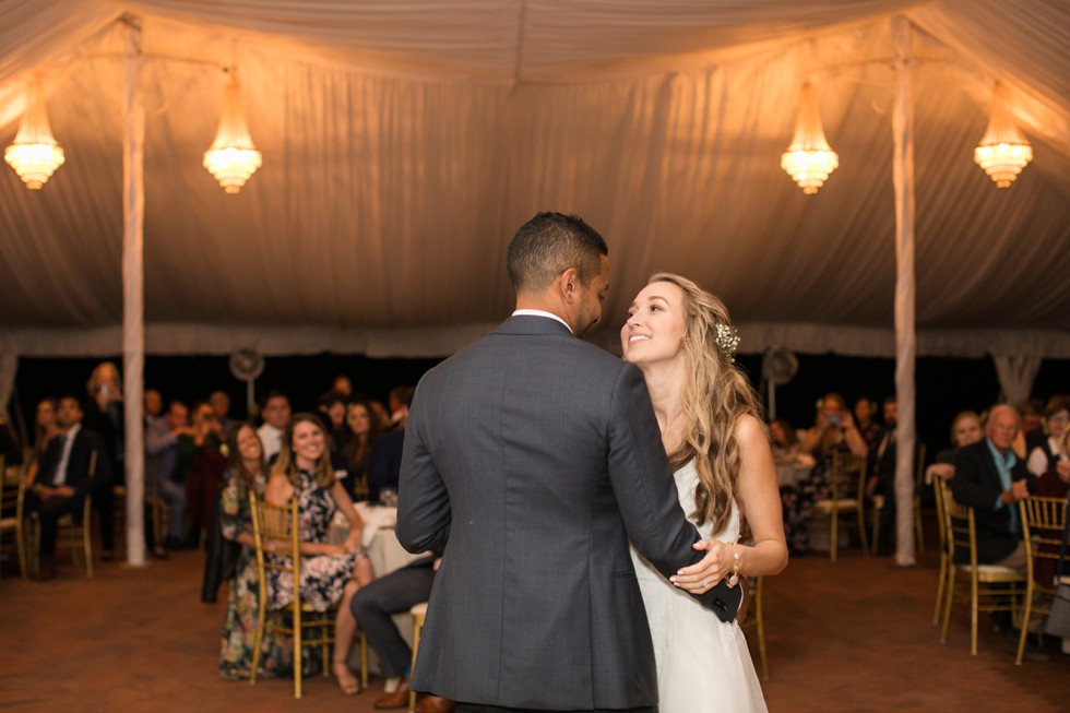 bride and groom wedding reception first dance