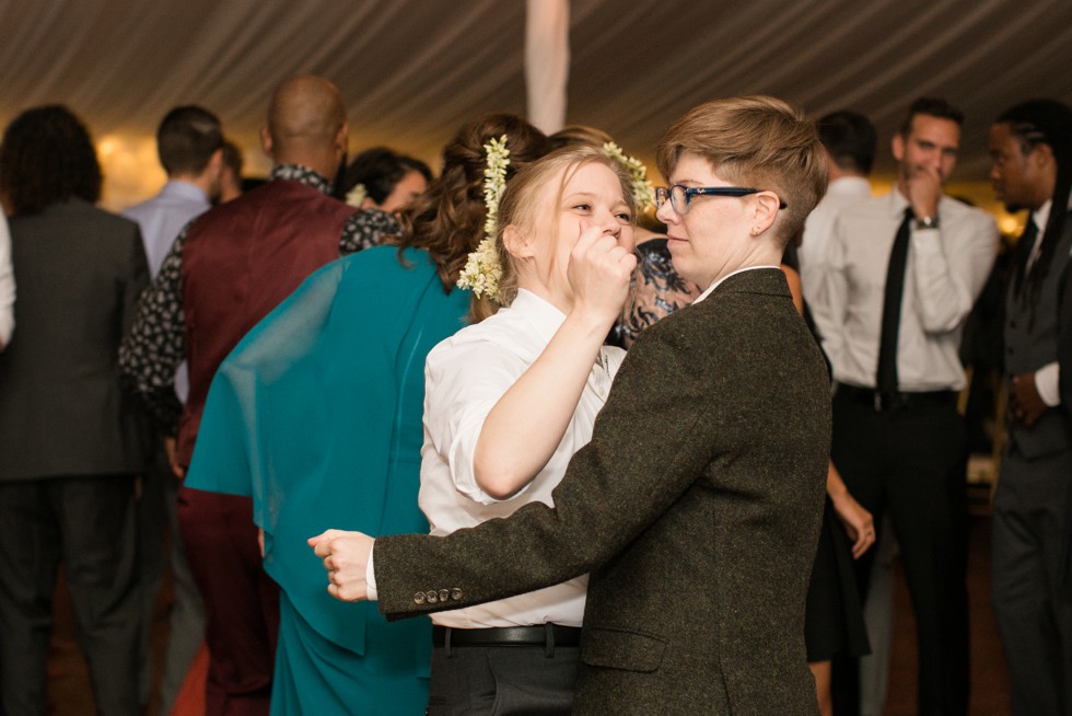 Belmont Manor wedding reception dancing