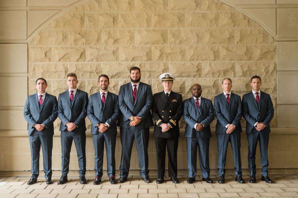 Westin Annapolis wedding groomsmen