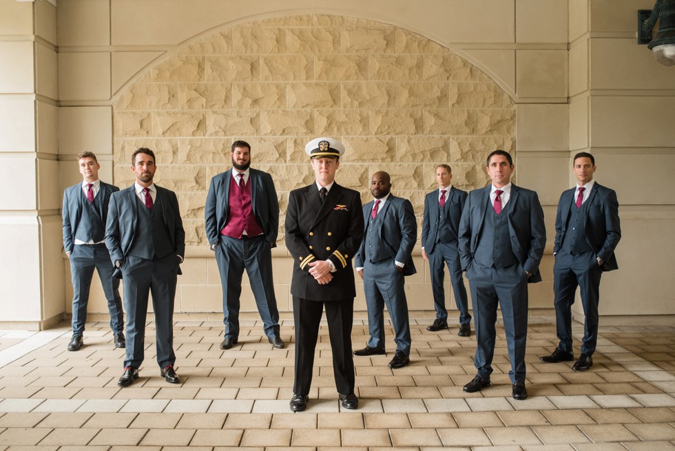 Westin Annapolis wedding groomsmen