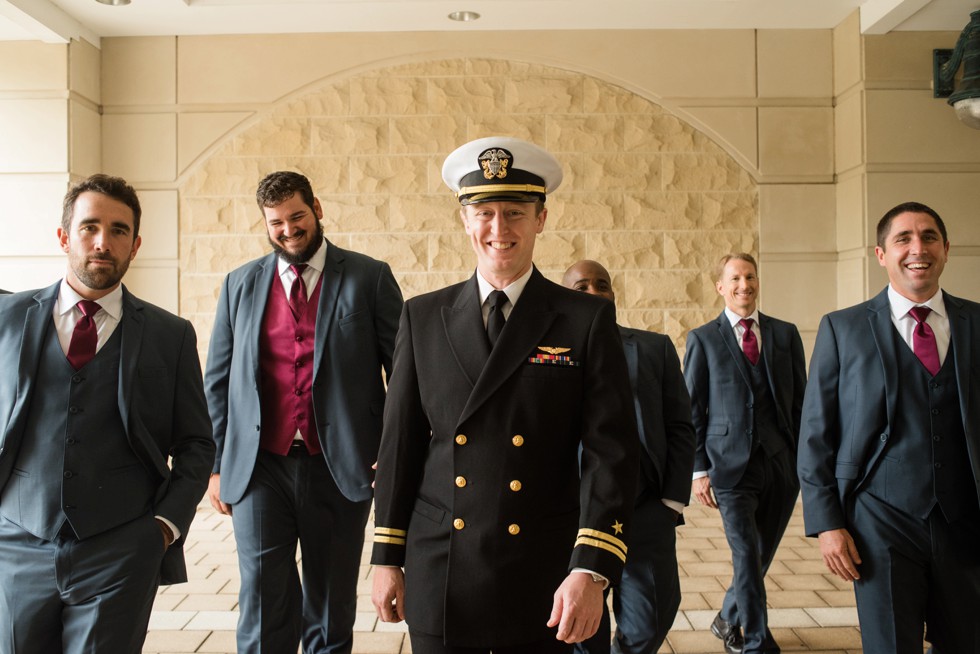 Westin Annapolis wedding groomsmen