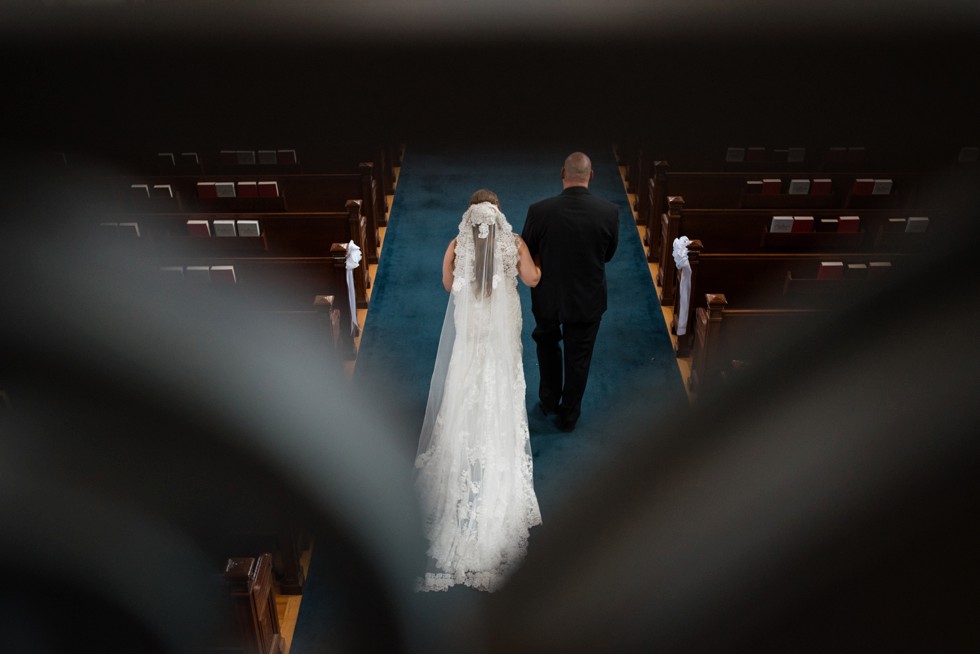 US Naval Academy Chapel Fall Wedding Ceremony