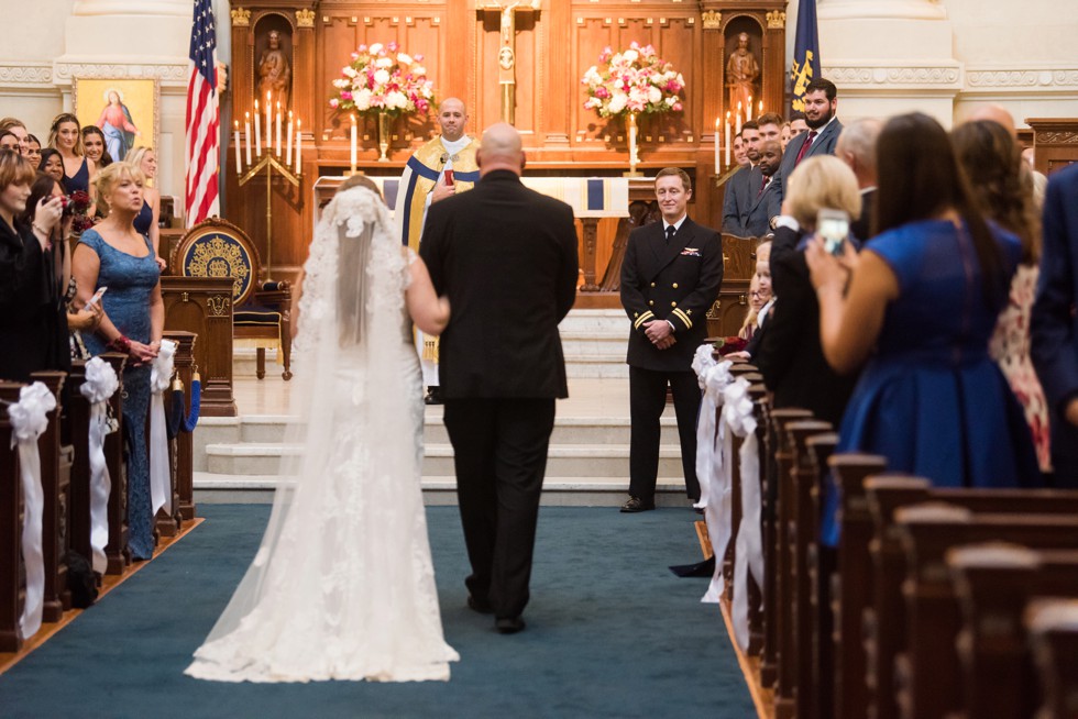 United States Naval Academy Chapel Wedding Ceremony