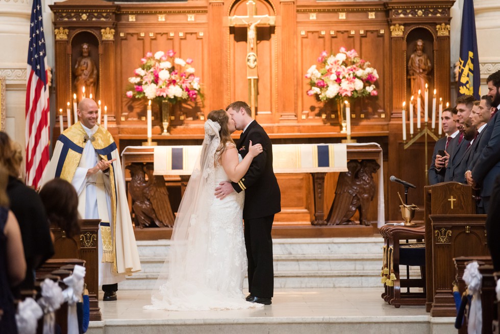 US Naval Academy Chapel Wedding Ceremony