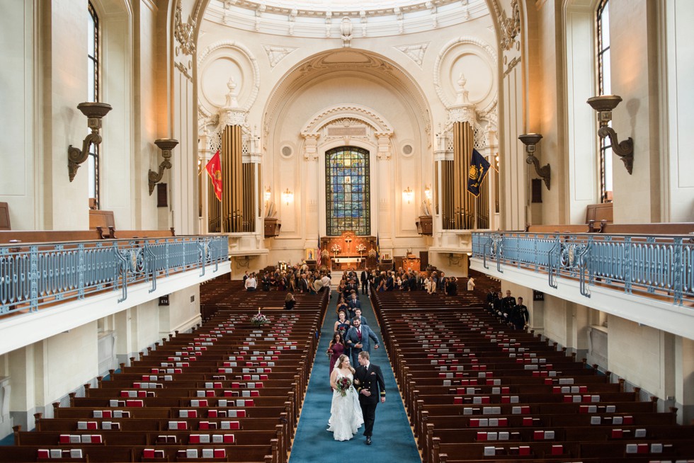 US Naval Academy Chapel Wedding Ceremony