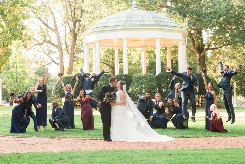 USNA Garden Wedding party photos