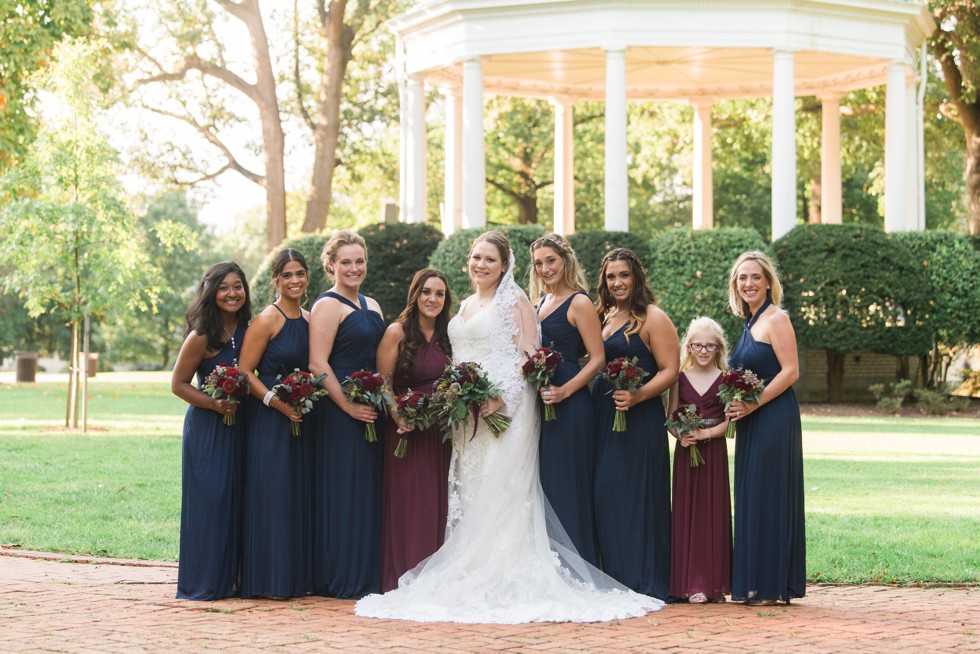 USNA Garden Wedding party photos