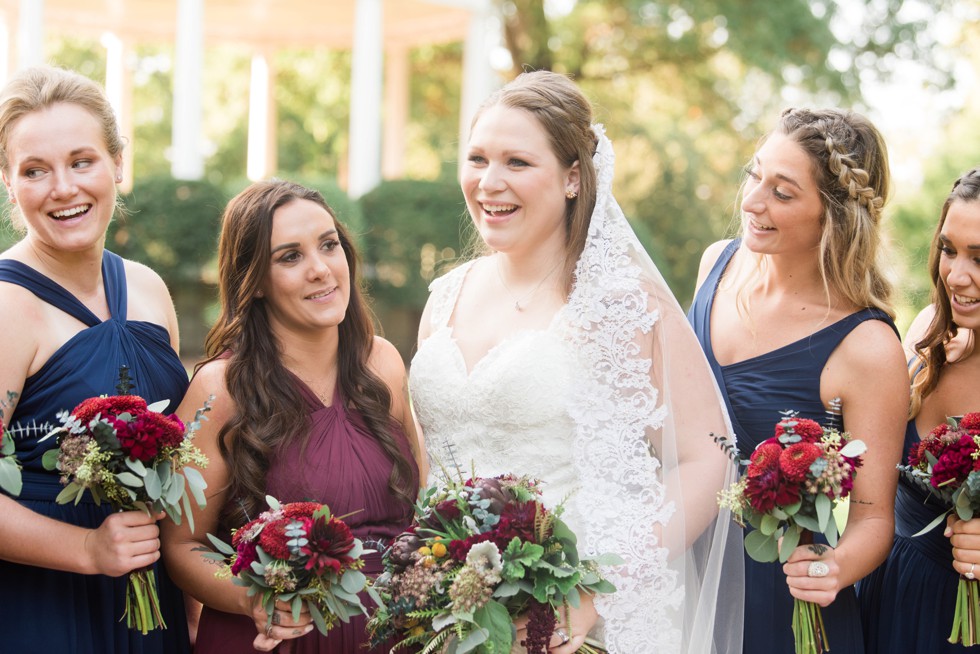 USNA Garden Wedding party photos