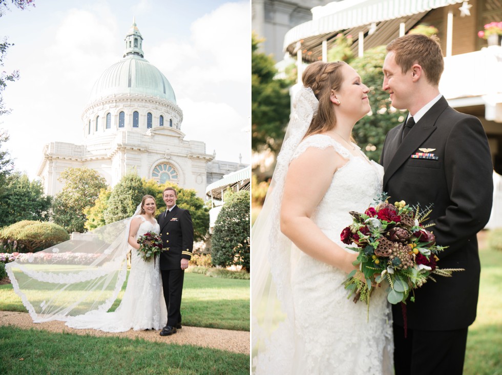 Superintendent's Garden USNA wedding