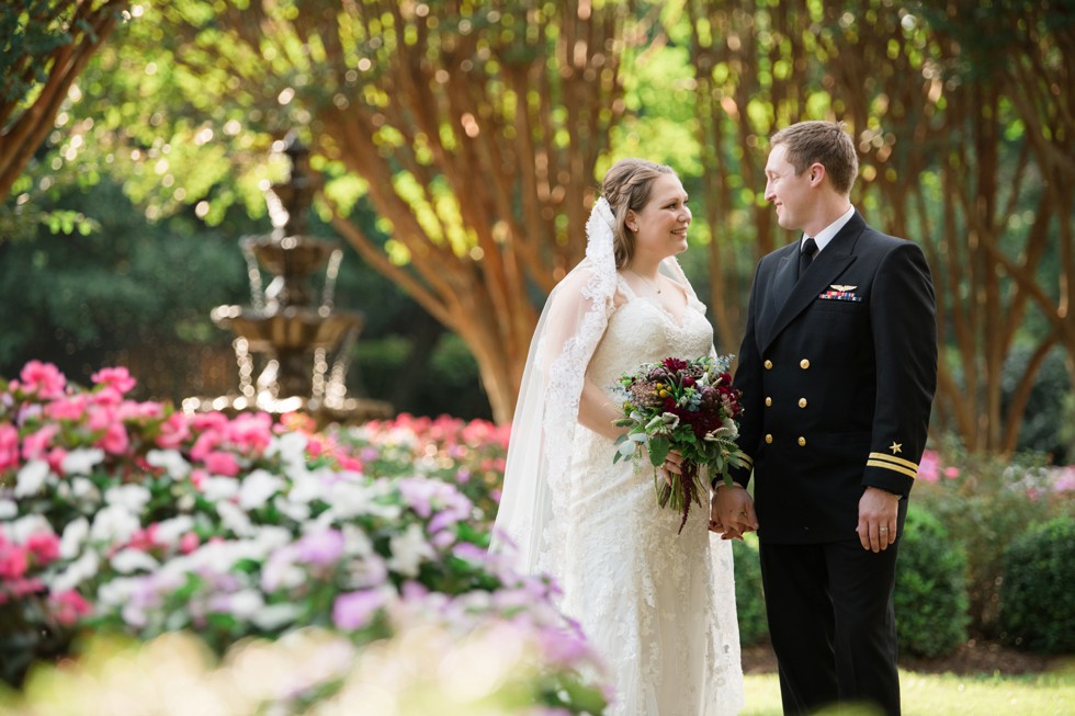 Superintendent's Garden USNA wedding photos