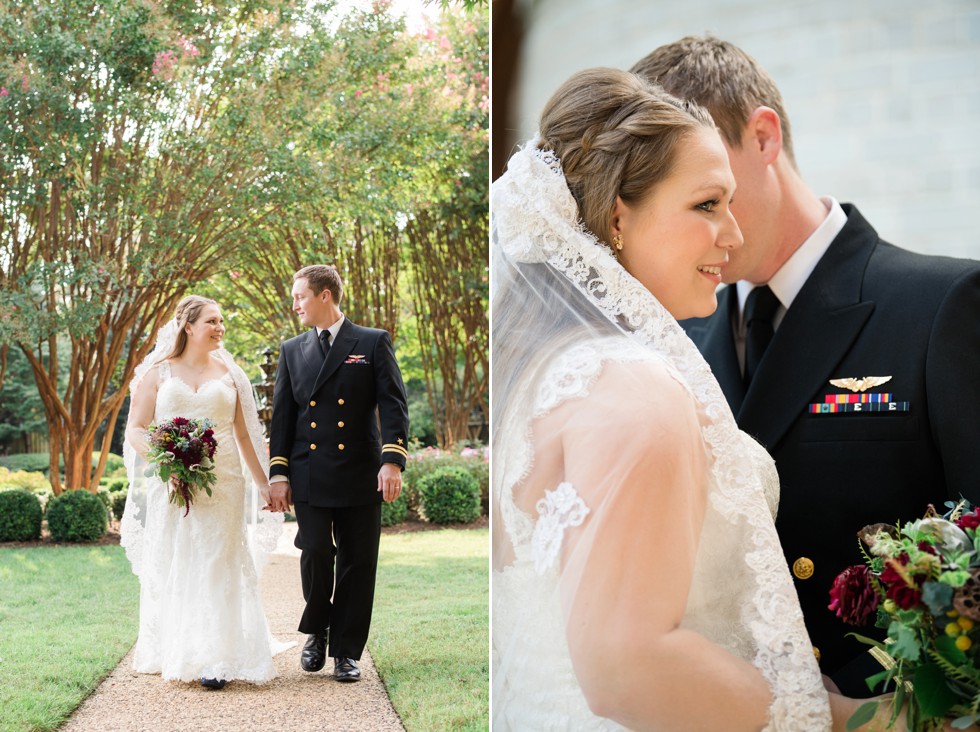 Superintendent's Garden USNA wedding photos