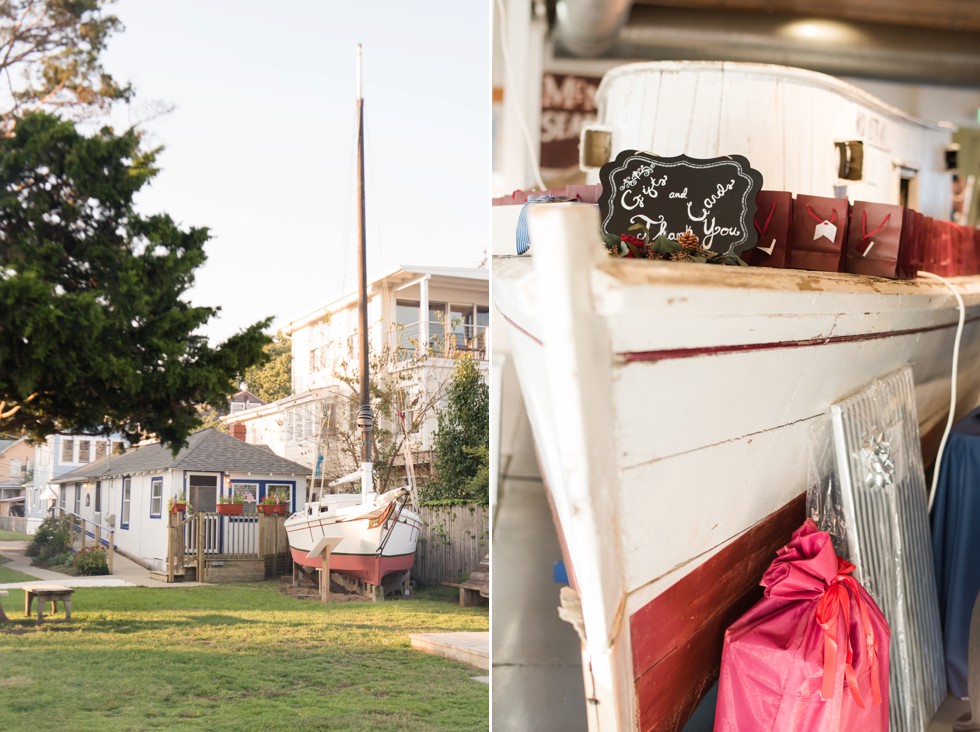 Annapolis Maritime Museum wedding decor