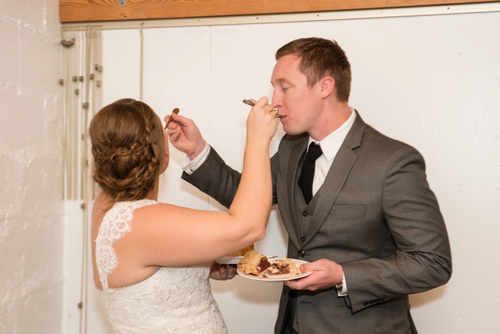 baby gender reveal at wedding