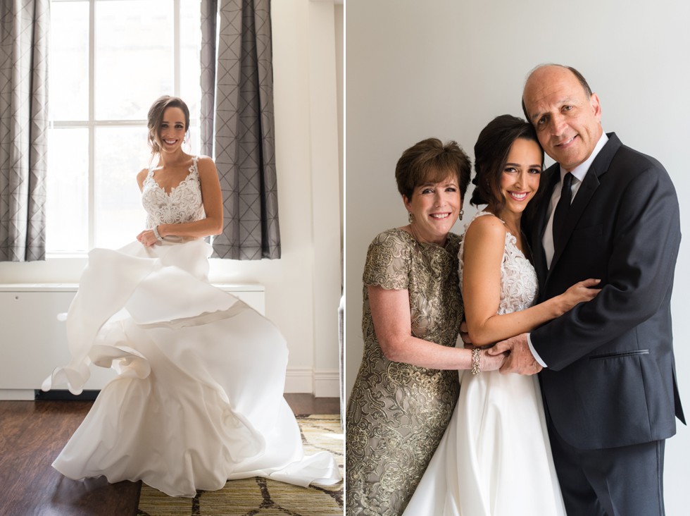 Hotel Indigo Baltimore wedding bridal portraits