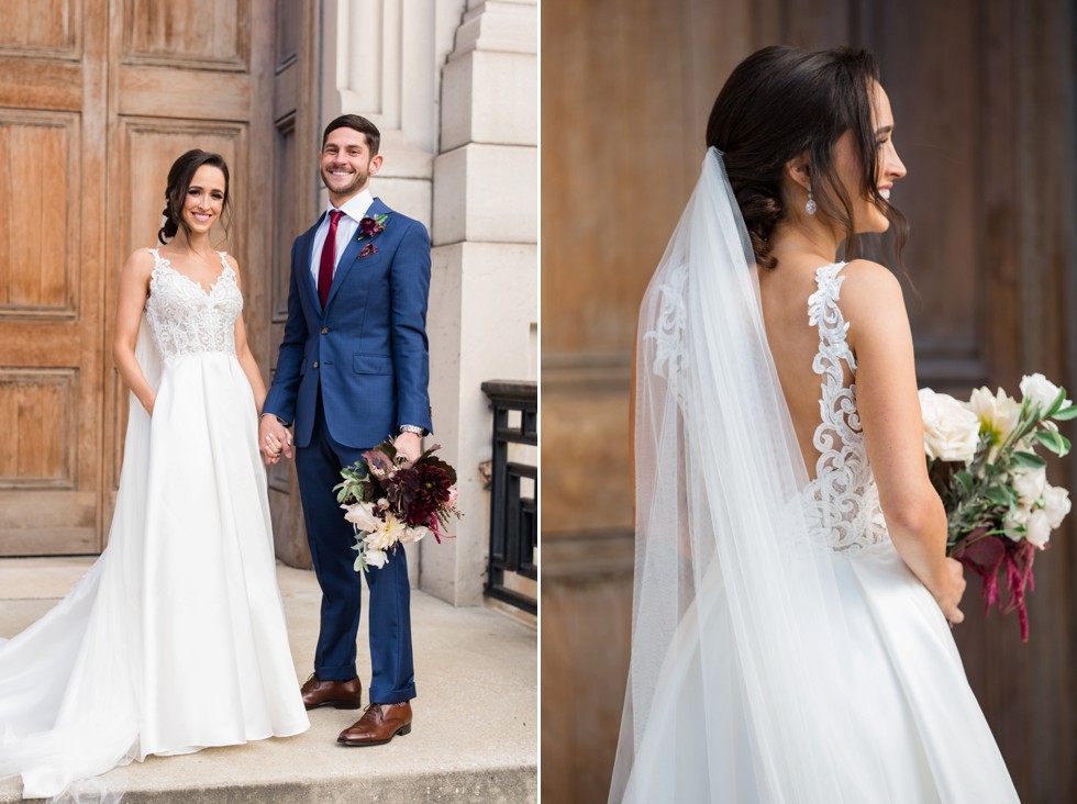 Peabody Library Wedding photos