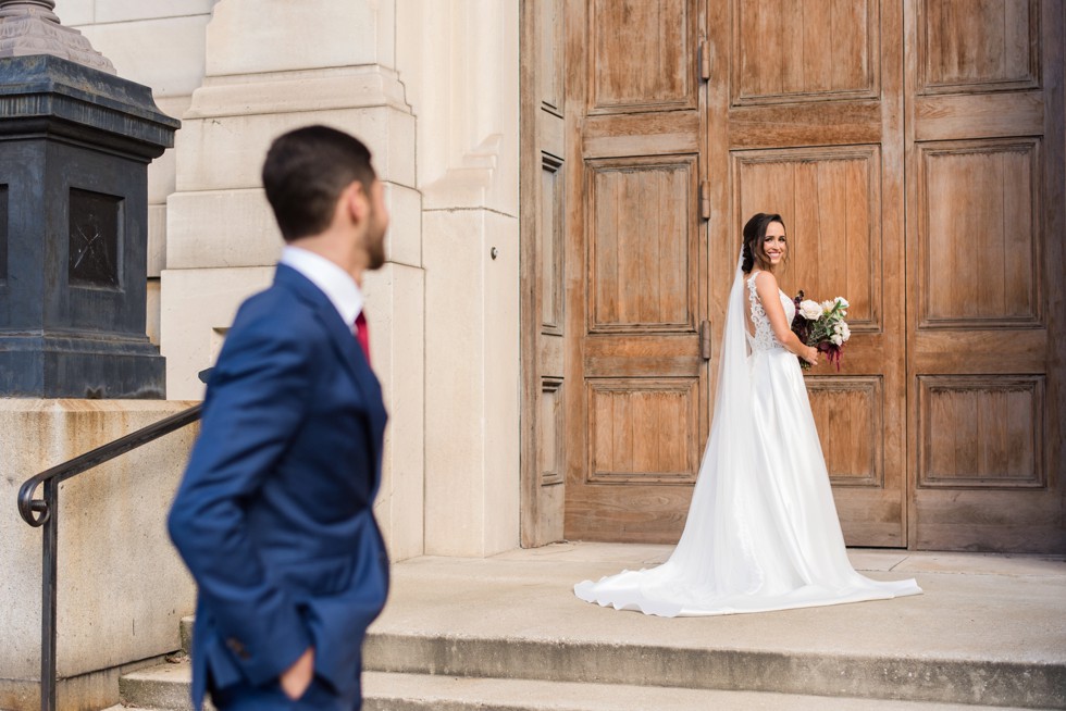 Peabody Library Wedding photos