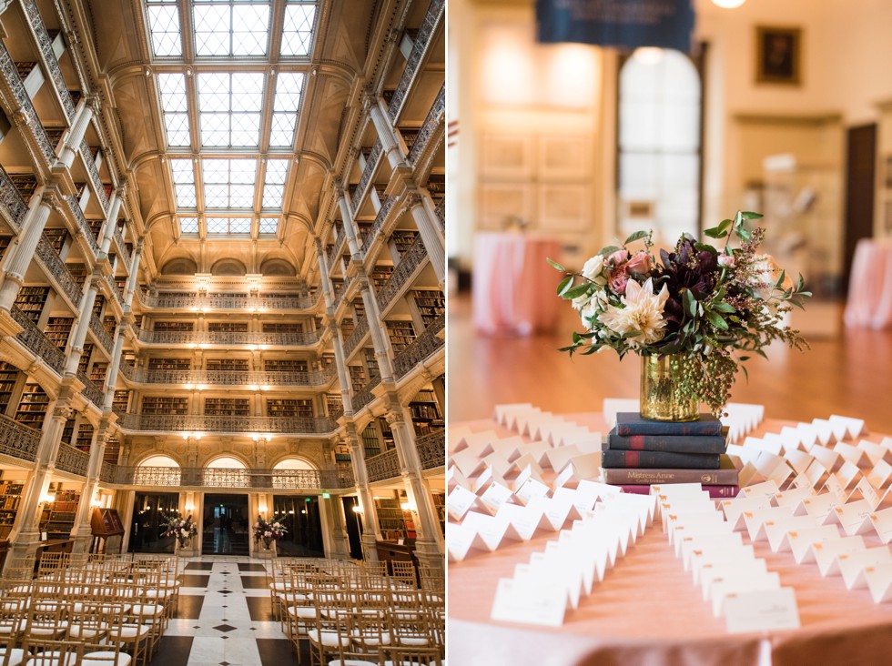 George Peabody Library Johns Hopkins University Wedding photos