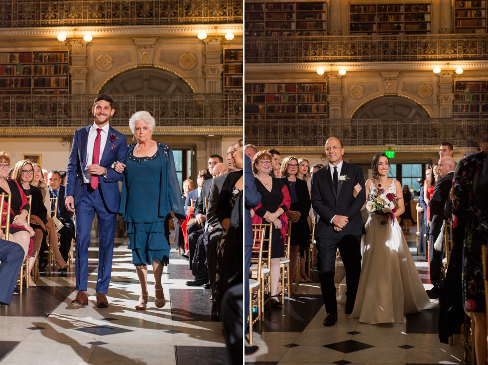 George Peabody Library Johns Hopkins University Wedding ceremony