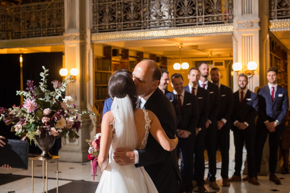 George Peabody Library Johns Hopkins University Wedding ceremony