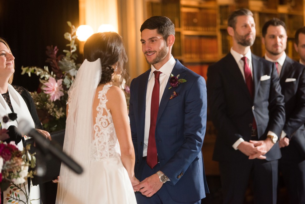 George Peabody Library Wedding ceremony by Johns Hopkins University 