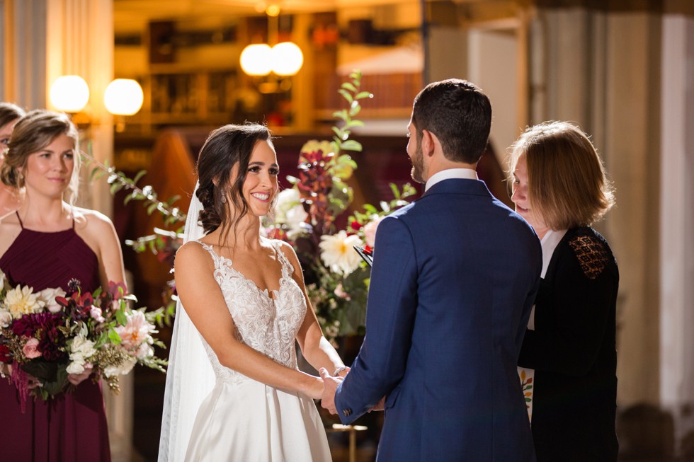 George Peabody Library Johns Hopkins University Wedding ceremony