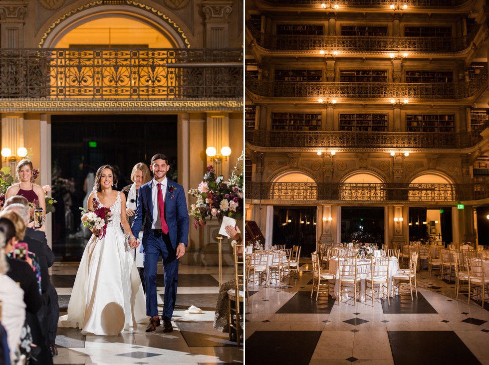 George Peabody Library Wedding ceremony by Johns Hopkins University 