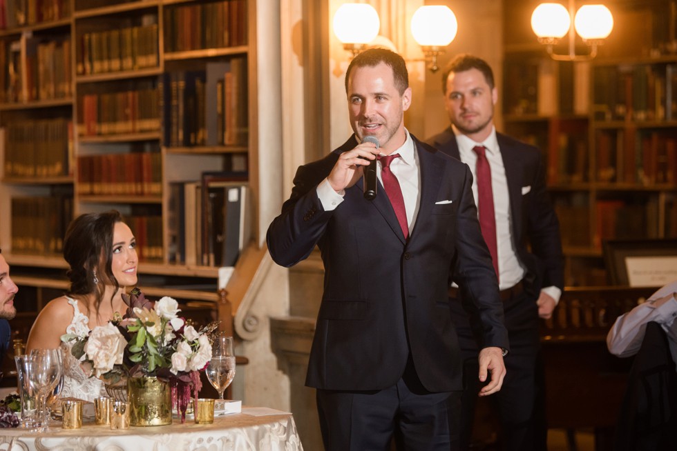 Baltimore George Peabody Library toasts